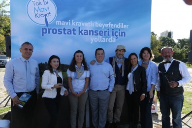Centilmenler prostat kanseri farkındalığı için sürdü