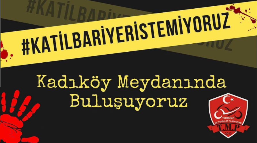 MOTOSİKLETÇİLER KATİL BARİYERLER İÇİN EYLEMDE